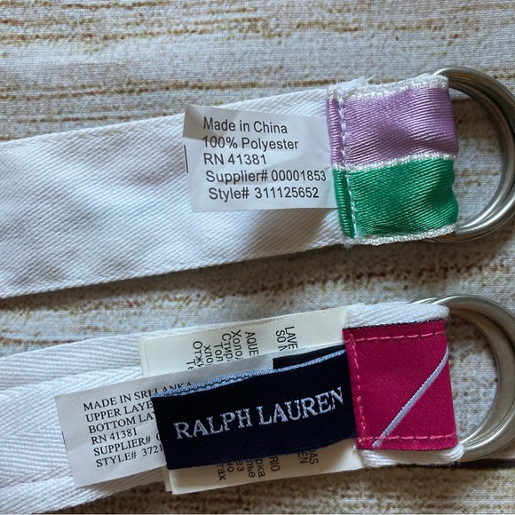 Ralph Lauren Kids Belt Set - Pink and Green - Picture 5 of 6